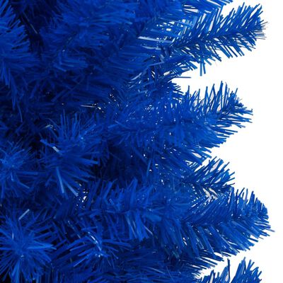 vidaXL Tekojoulukuusi palloilla esivalaistu sininen 120 cm PVC