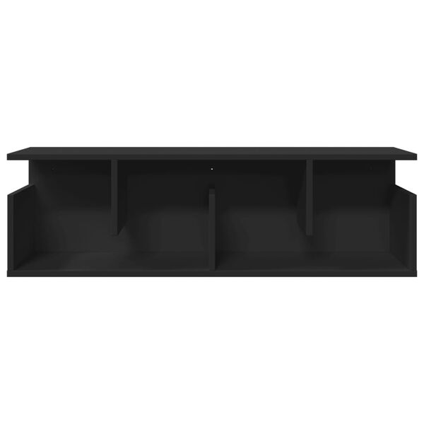 vidaXL Sein&auml;kaappi 100x20x30 cm musta tekninen puu