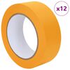 vidaXL Maalaustelat 12 pcs Keltainen 38mm x 50m Paperi