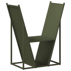 vidaXL Polttopuuteline 69,5x35x81 cm kylm&auml;valssattu ter&auml;s