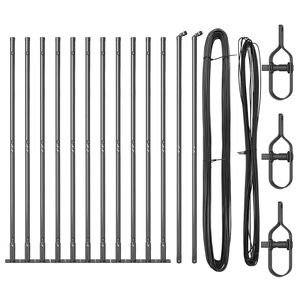 vidaXL Aitalatu 13 pcs Harmaa Ter&auml;s