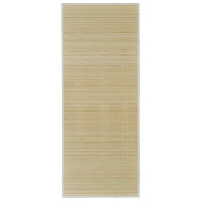 vidaXL Suorakulmainen luonnollinen bambumatto 80x300 cm