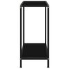 vidaXL Konsolip&ouml;yt&auml; musta 60x35x75 cm karkaistu lasi