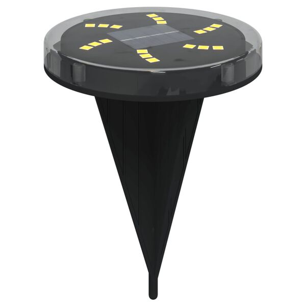 vidaXL Maavalo aurinkopaneeli / maapiikki 12 kpl l&auml;mmin valkoinen