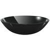 vidaXL Pesuallas Karkaistu lasi 42 cm Musta