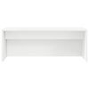 vidaXL Sein&auml;kiinnitett&auml;v&auml; P&ouml;yt&auml; Valkoinen 80 x 45 x 30 cm Tekninen puu