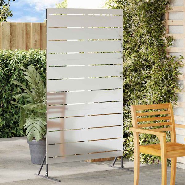 vidaXL Yksityisyysn&auml;ytt&ouml; Harmaa 100 x 50 x 180 cm Ter&auml;s