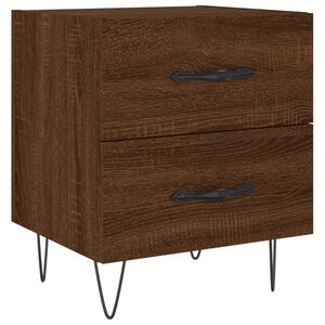 vidaXL Y&ouml;p&ouml;yt&auml; ruskea tammi 40x35x47,5 cm tekninen puu