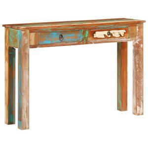 vidaXL Konsolip&ouml;yt&auml; 110x30x75 cm kierr&auml;tetty t&auml;yspuu
