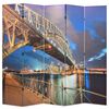 vidaXL Taitettava huoneenjakaja 200x170 cm Sydney Harbour Bridge