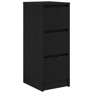 vidaXL Senkki musta tammi 29,5x34x76 cm tekninen puu