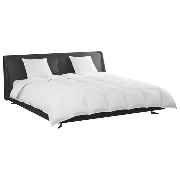 vidaXL Peittosarja tyynyllä 3 pcs Valkoinen Untuvahöyhen