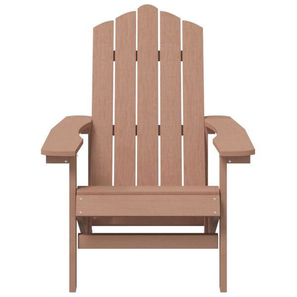 vidaXL Adirondack puutarhatuoli HDPE ruskea