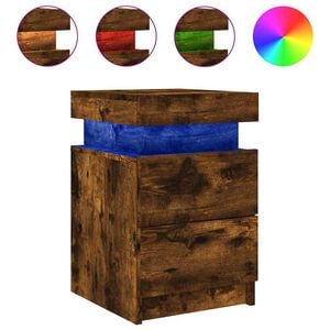 vidaXL Y&ouml;p&ouml;yt&auml; LED-valoilla savutammi 35x39x55 cm