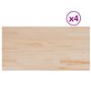 vidaXL P&ouml;yt&auml;levyt 4 kpl 100x50x2,5 cm suorakaide t&auml;ysi m&auml;nty