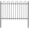vidaXL Puutarha-aita BOXTEL kaarella ter&auml;s 170x120 cm musta
