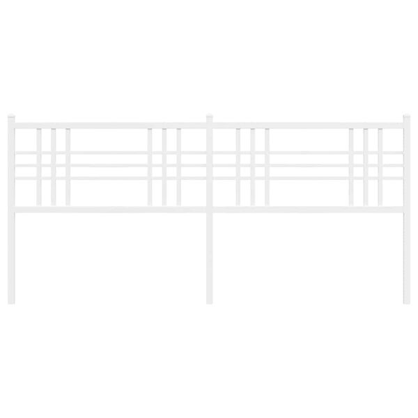 vidaXL Metallinen vaihtop&auml;&auml;ty valkoinen 200 cm