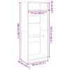 vidaXL Vaatekaappi vanha puu 80x50x200 cm tekninen puu