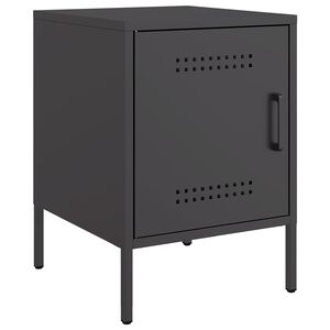 vidaXL TV-taso musta 36x39x50,5 cm ter&auml;s
