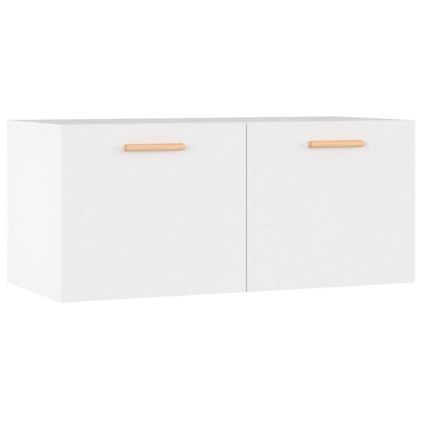 vidaXL TV-taso valkoinen 80x35x36,5 cm tekninen puu