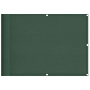 vidaXL Parvekesuoja tummanvihre&auml; 75x700 cm 100% Oxford polyesteri