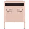 vidaXL yöpöytäkaappi vaaleanpunainen 35x39x43,5 cm terästä