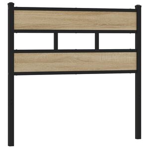 vidaXL Vaihdettava s&auml;ngynp&auml;&auml;ty sonoma tammi 80 cm rauta ja tekninen puu