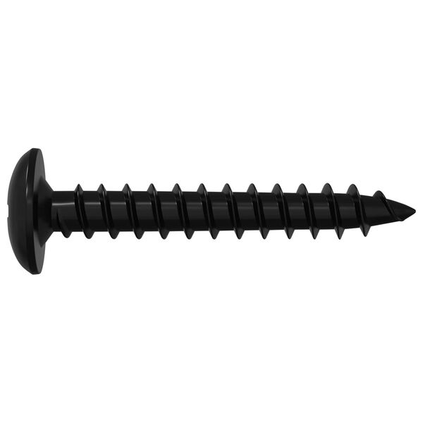 vidaXL Itsekiertev&auml; kynsi 12 pcs Musta 4 x 25 mm Ter&auml;s