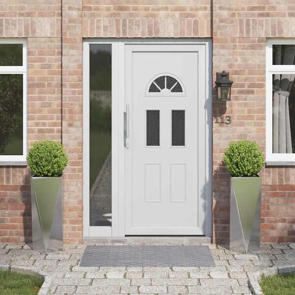 vidaXL Kukkalaatikko 2 pcs Hopea 30 x 30 x 75 cm Ruostumaton ter&auml;s