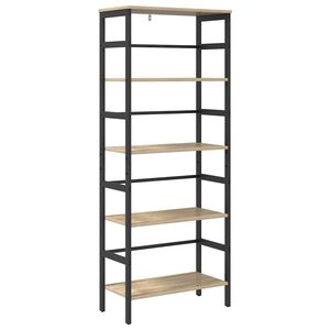 vidaXL Kirjahylly 4 tasoa 60 x 29,5 x 149 cm Tekninen puu