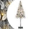 vidaXL Joulukuusi 150 LED-valoilla Valkoinen 120 cm PE ja Ter&auml;s
