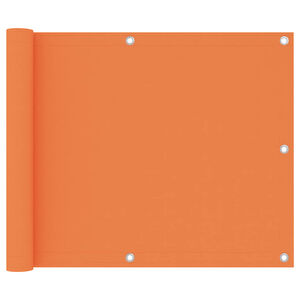 vidaXL Parvekkeen suoja oranssi 75x300 cm Oxford kangas
