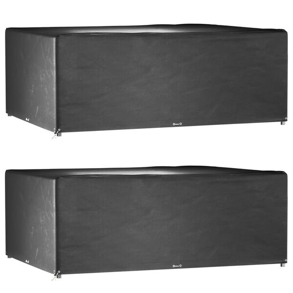 vidaXL Puutarhakalustesuojat 16 purjerengasta 278x204x105cm suorakaide