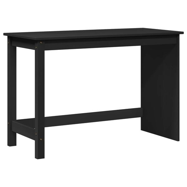 vidaXL P&ouml;yt&auml; Musta 112 x 50 x 75 cm Massiivinen m&auml;nty