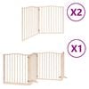 vidaXL Koiraportti kokoontaittuva 8 paneelia 640 cm poppelipuu