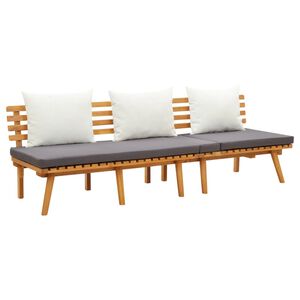 vidaXL Puutarhan p&auml;iv&auml;vuode 200x65 cm t&auml;ysi akasiapuu