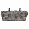 vidaXL Ripustettava Ruukku Kori 2 pcs Harmaa 48 x 22 x 15 cm