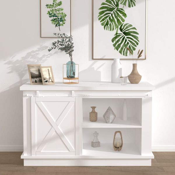 vidaXL Kaapin liukuoven asennussarja mini hiiliteräs valkoinen 152 cm