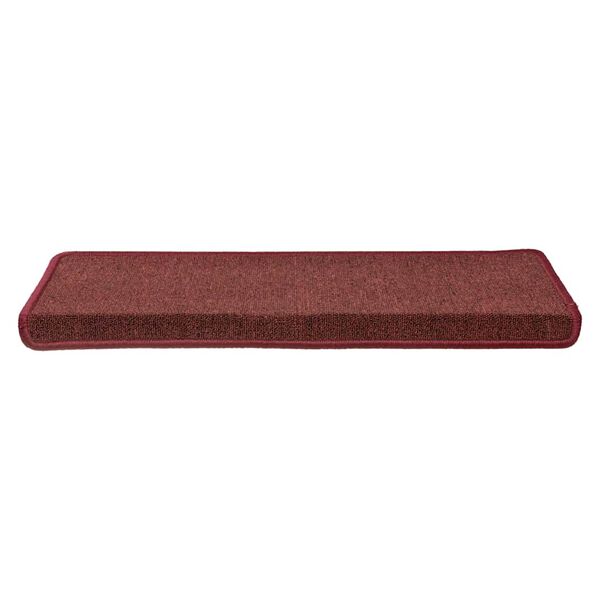 vidaXL Portaiden matot 30 kpl 65x21x4 cm viininpunainen suorakaiteen muotoinen reuna