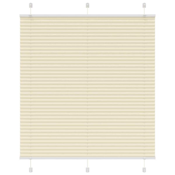 vidaXL laskostettu Blind Cream 120x150 cm Kankaan leveys 119,4 cm