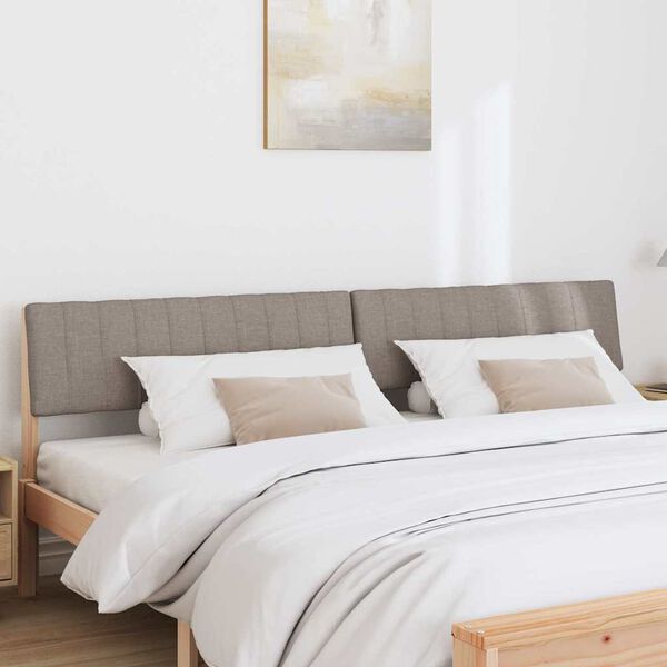 vidaXL Verhoiltu s&auml;ngynp&auml;&auml;ty Harmaanruskea 200 cm Massiivinen m&auml;nty