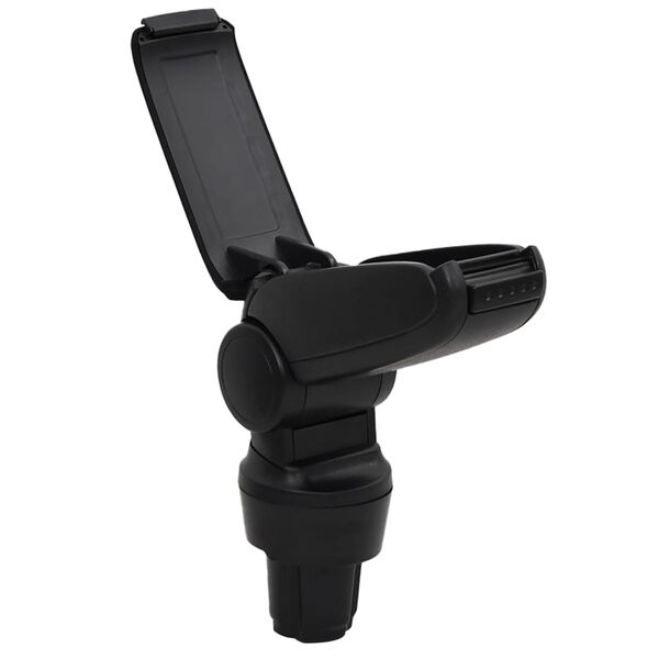 vidaXL Auton k&auml;sinoja musta 13x33x(33-49) cm ABS