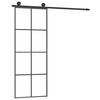 vidaXL Liukuovi asennustarvikkeilla 76x205 cm ESG lasi ja alumiini