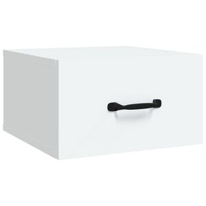 vidaXL Sein&auml;kiinnitett&auml;v&auml; y&ouml;p&ouml;yt&auml; valkoinen 35x35x20 cm