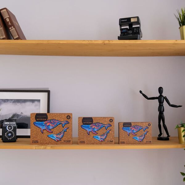 UNIDRAGON Puupalapeli 268 palaa Milky Whales King Size 43x27 cm