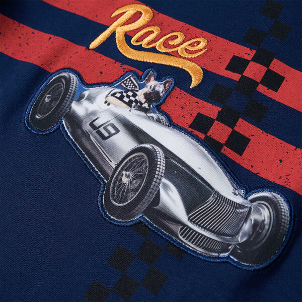 Lasten pitk&auml;hihainen T-paita laivastonsininen 104