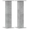vidaXL Kaiutintelineet 2 kpl betoninharmaa 30x30x95 cm tekninen puu