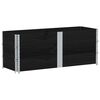 vidaXL Kuormalavan reunukset 3 kpl musta 150x50 cm t&auml;ysi m&auml;nty
