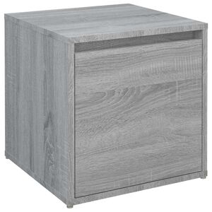 vidaXL S&auml;ilytyslaatikko harmaa Sonoma 40,5x40x40 cm tekninen puu