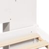 vidaXL Sänky kirjahyllyllä ei patjaa valkoinen 160x200 cm täysi mänty